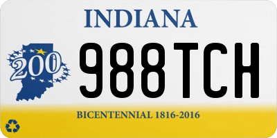 IN license plate 988TCH