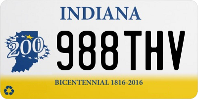 IN license plate 988THV