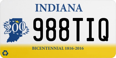 IN license plate 988TIQ
