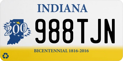 IN license plate 988TJN