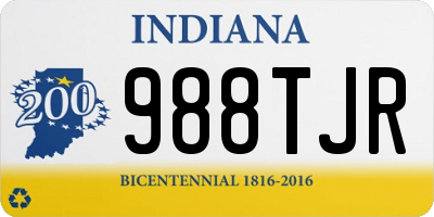 IN license plate 988TJR