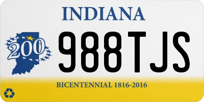 IN license plate 988TJS