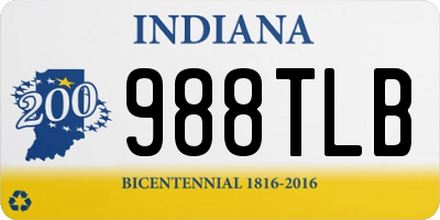 IN license plate 988TLB