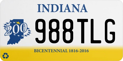 IN license plate 988TLG