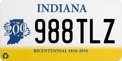 IN license plate 988TLZ