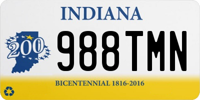 IN license plate 988TMN