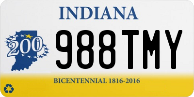 IN license plate 988TMY