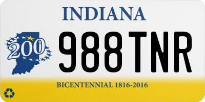 IN license plate 988TNR