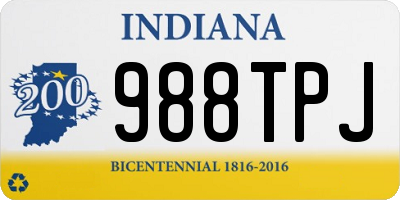 IN license plate 988TPJ