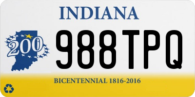 IN license plate 988TPQ