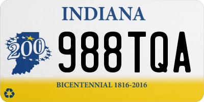 IN license plate 988TQA