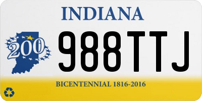 IN license plate 988TTJ