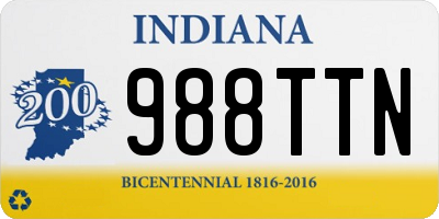 IN license plate 988TTN