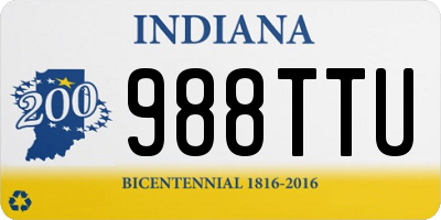 IN license plate 988TTU