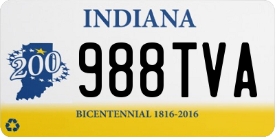 IN license plate 988TVA