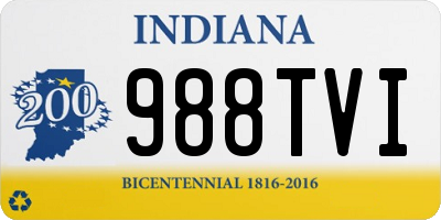 IN license plate 988TVI