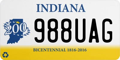 IN license plate 988UAG