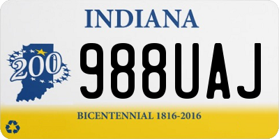 IN license plate 988UAJ