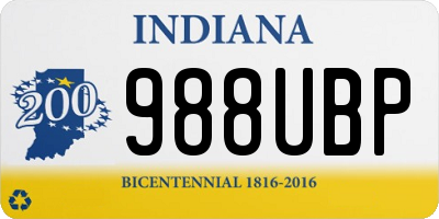 IN license plate 988UBP