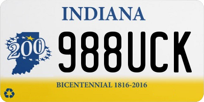 IN license plate 988UCK