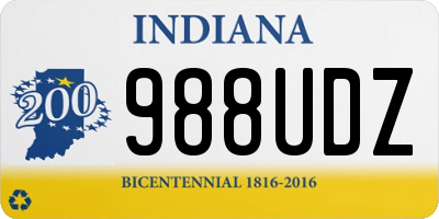 IN license plate 988UDZ