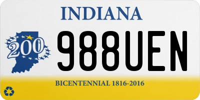 IN license plate 988UEN