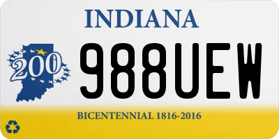 IN license plate 988UEW