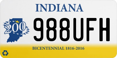 IN license plate 988UFH