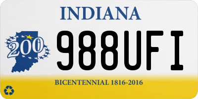 IN license plate 988UFI