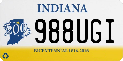 IN license plate 988UGI