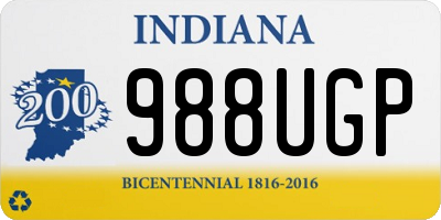 IN license plate 988UGP