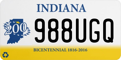 IN license plate 988UGQ