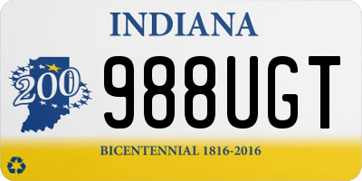 IN license plate 988UGT