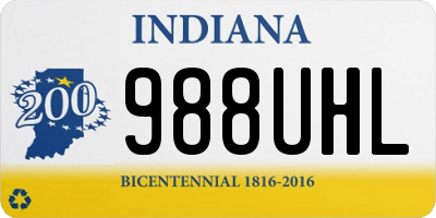 IN license plate 988UHL