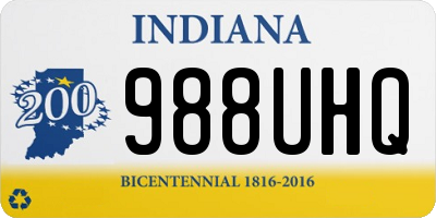 IN license plate 988UHQ