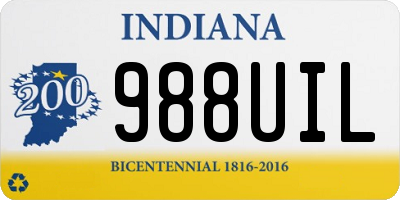 IN license plate 988UIL