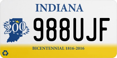 IN license plate 988UJF