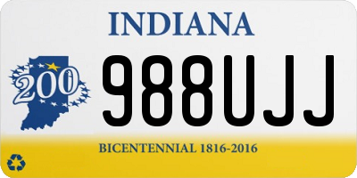 IN license plate 988UJJ