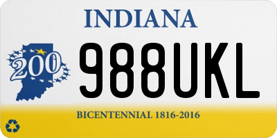 IN license plate 988UKL