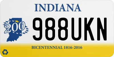 IN license plate 988UKN