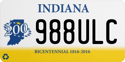 IN license plate 988ULC