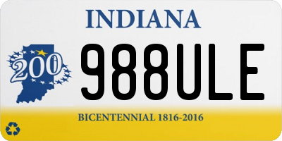 IN license plate 988ULE