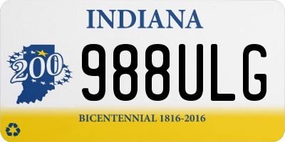 IN license plate 988ULG