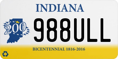 IN license plate 988ULL