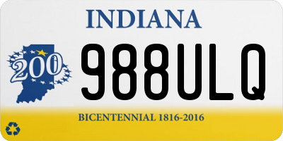 IN license plate 988ULQ