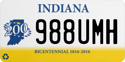 IN license plate 988UMH