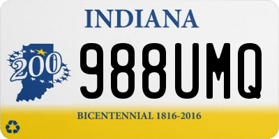 IN license plate 988UMQ