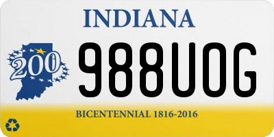 IN license plate 988UOG