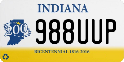 IN license plate 988UUP