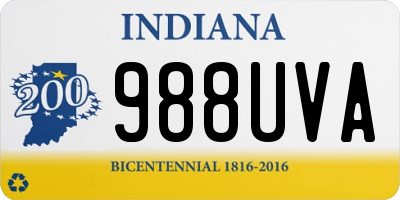 IN license plate 988UVA